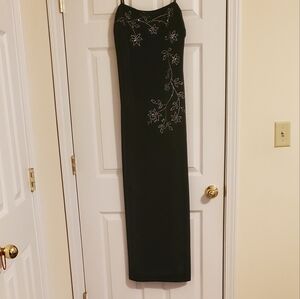 "Black Velvet & Sparkles" Evening Gown